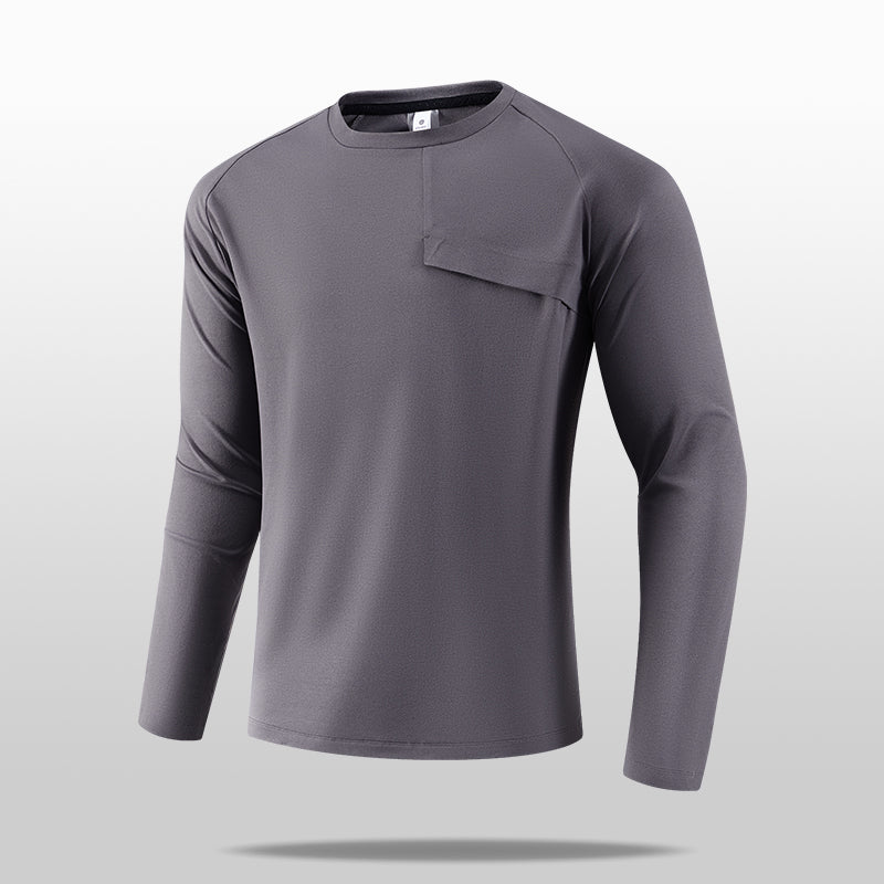 FlowFit 4-Way Stretch Running Shirt – Army Green