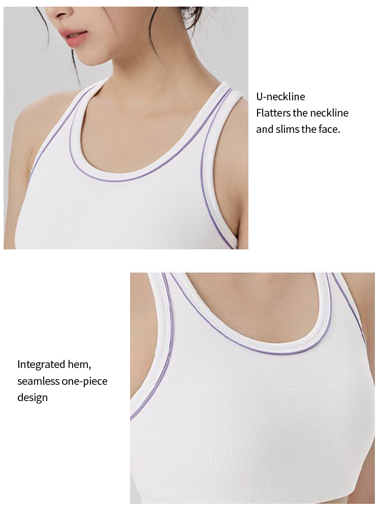 PureMotion Ribbed Training Bra