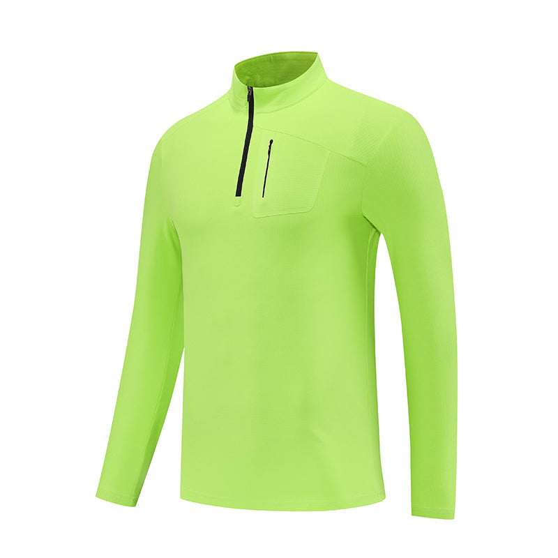 AeroFit Quick-Dry Half-Zip Training Top – Dark Blue