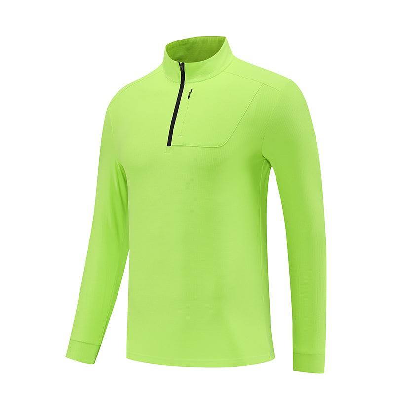 MoveLite Lightweight Half-Zip Running Top – Army Green
