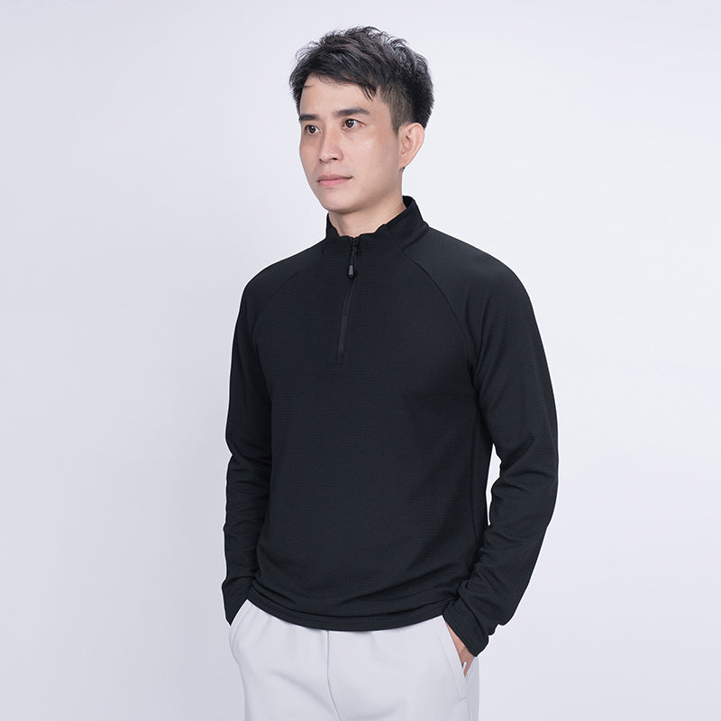 AeroSkin ElasticFit Training Polo – Black