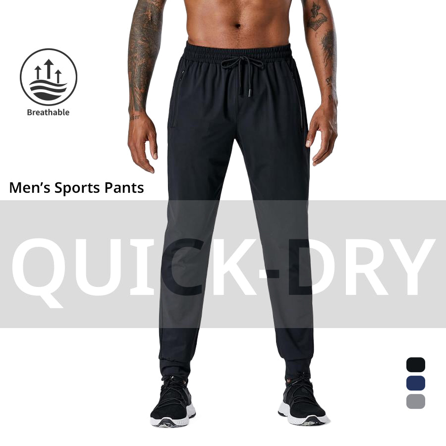RunEase Quick-Dry Training Pant – Black