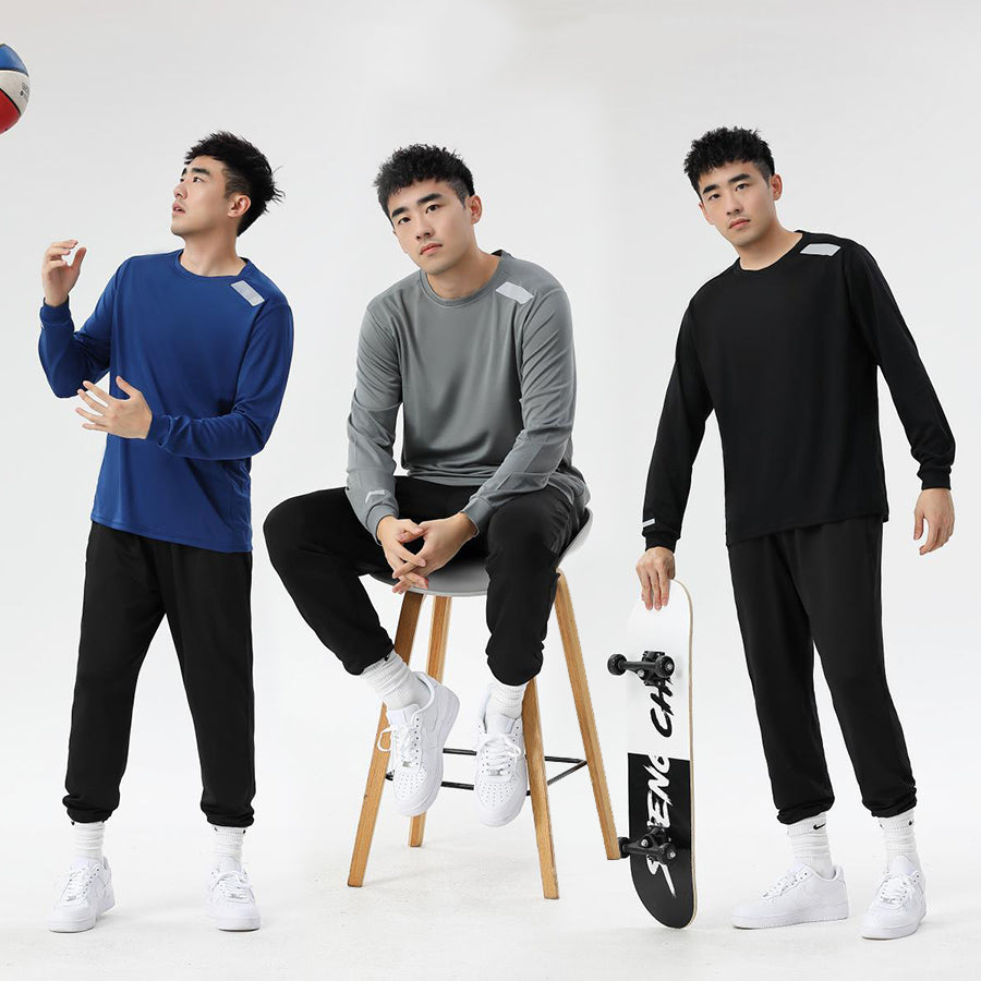 FlexDry Breathable Fitness Long Sleeve – Navy