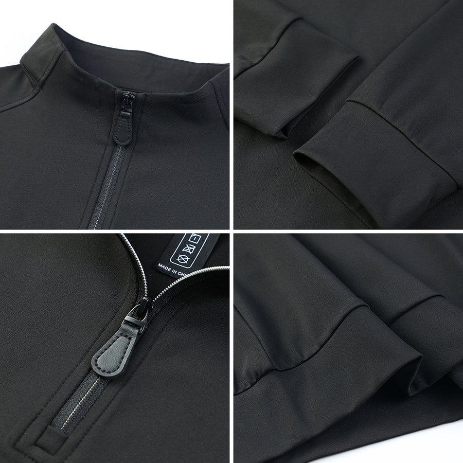 FlexWarm Comfort Fit Half-Zip Jacket – Black