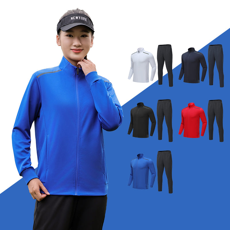 Jogging Suit Sweat Set High Elastic Moisture Wicking Fabric