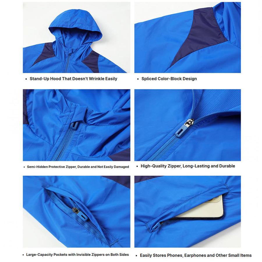 TerraGuard Windbreaker Dual Mesh Jacket – White