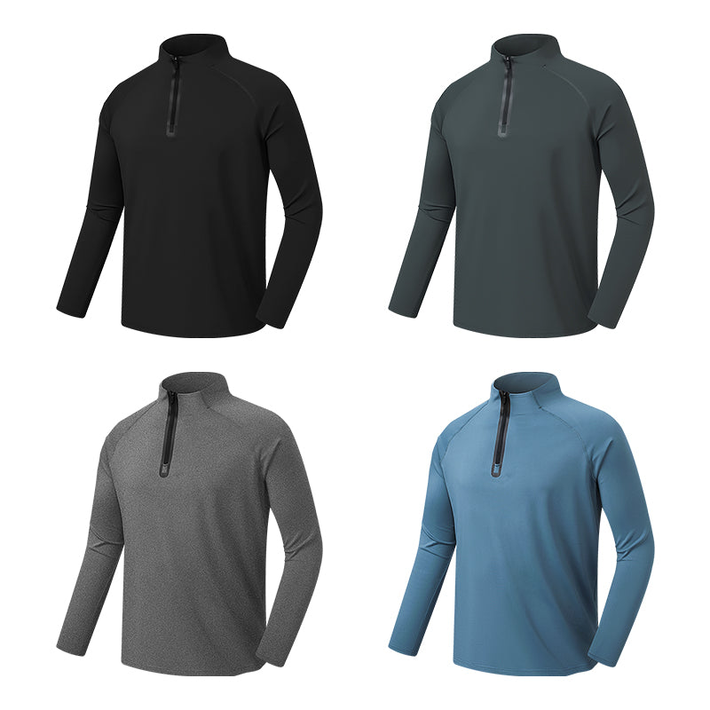 FlowMotion Sweat-Wicking Performance Tee – Dark Gray