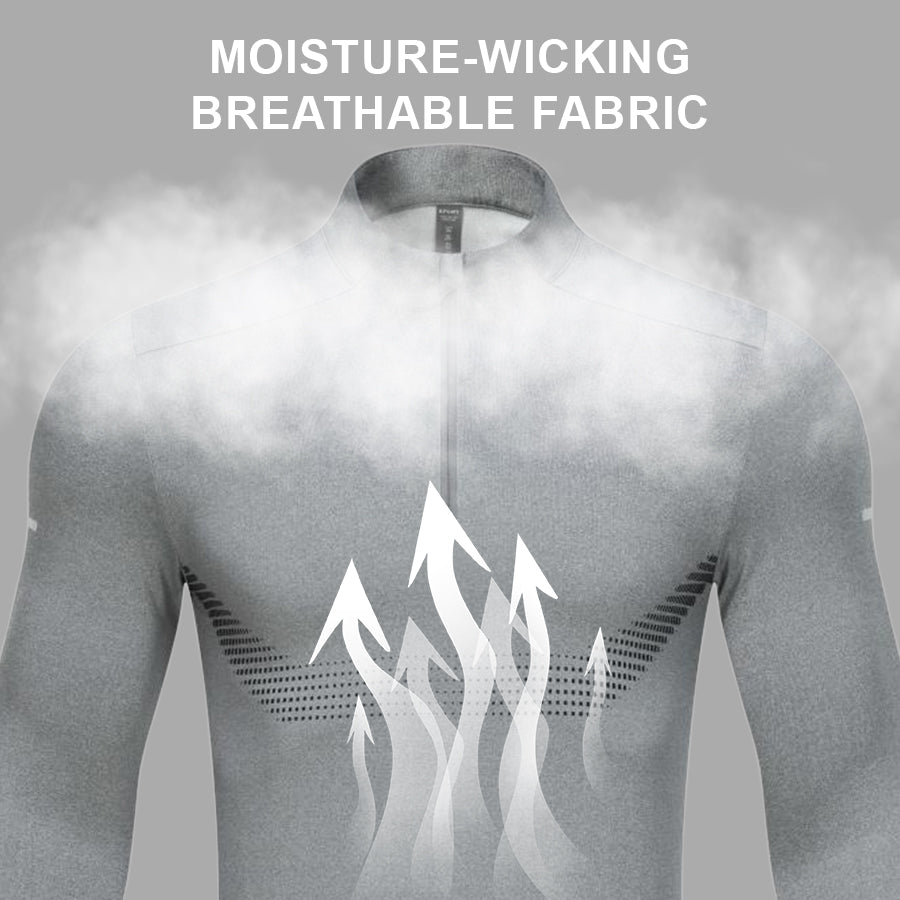 CoreAxis Athletic Stand Collar Tee – Gray