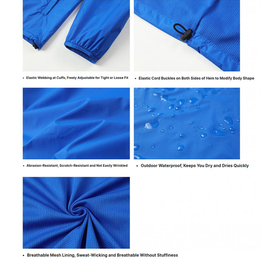 TerraGuard Windbreaker Dual Mesh Jacket – White