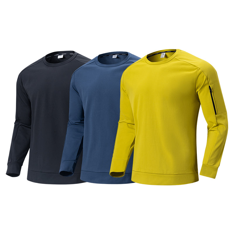 CoreFlow Quick-Dry Crew Neck Shirt – Yellow