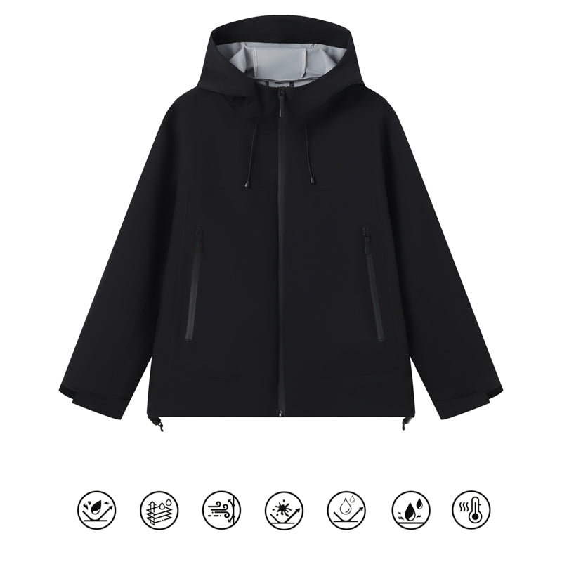 AeroGuard Waterproof Winter Jacket – Black