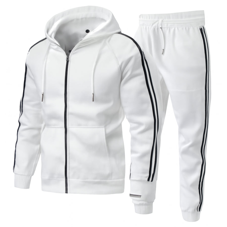 Athletic Tracksuit Set Stretch Sweatshirt Joggers Gym Fit