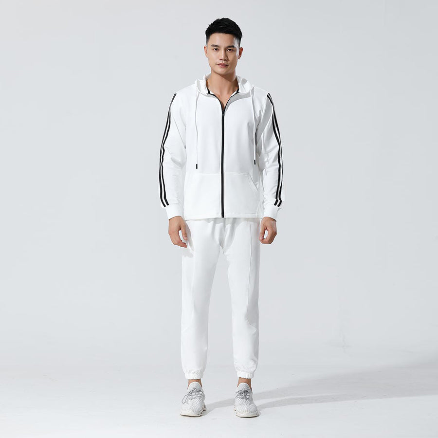 Athletic Tracksuit Set Stretch Sweatshirt Joggers Gym Fit