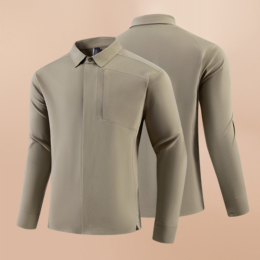 UrbanEase Breathable Polo Long Sleeve