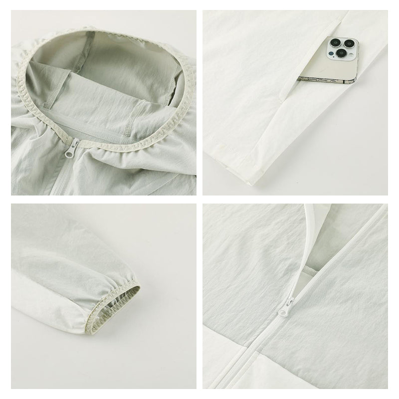 TrailShield Windproof Running Jacket – Light gray