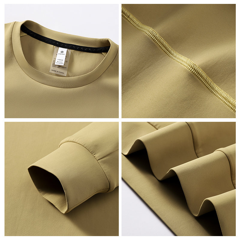 MotionWave Lightweight Active Crew Neck Tee – Black