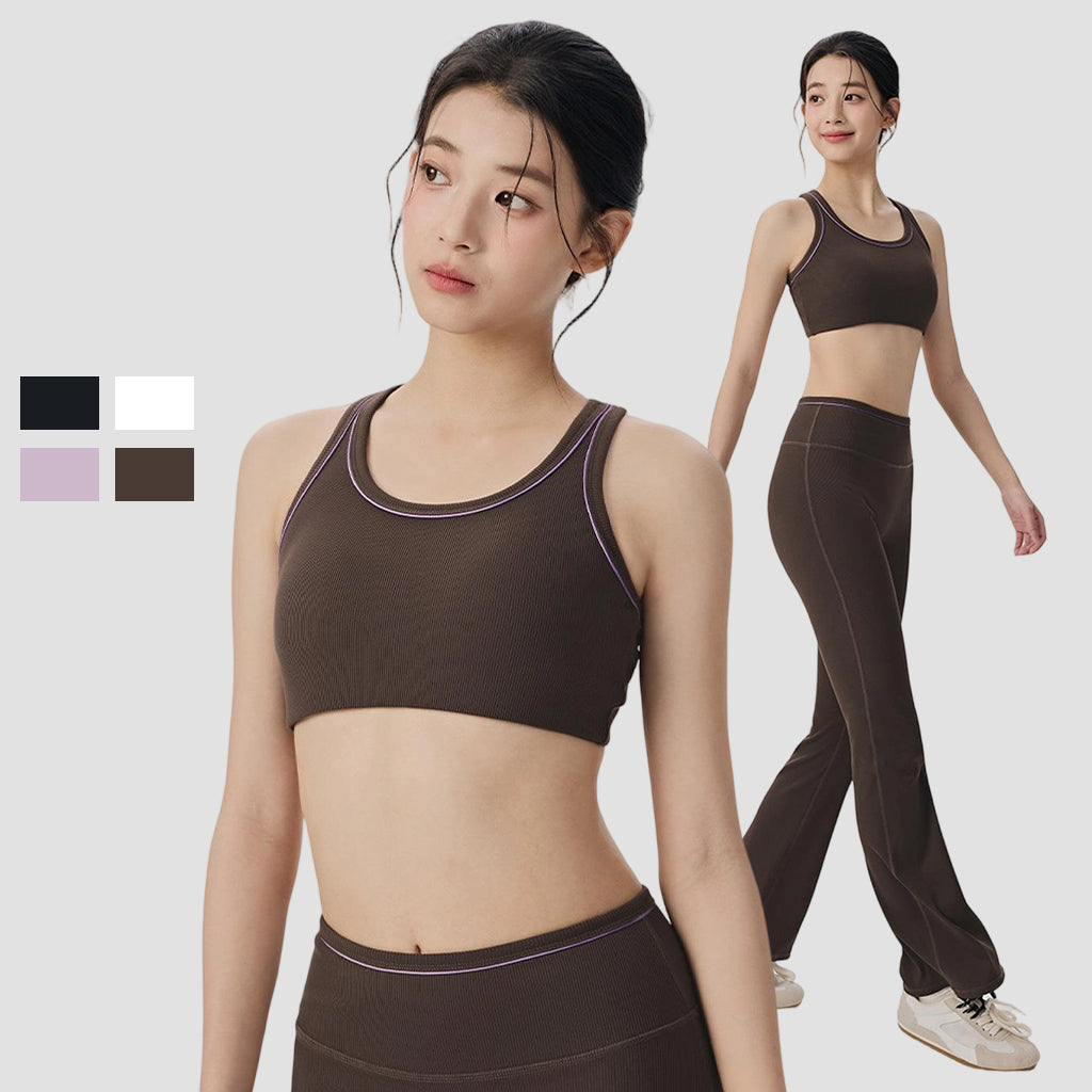 PureMotion Ribbed Training Bra
