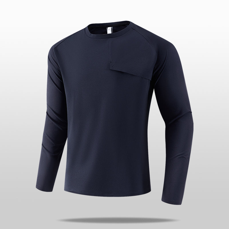 FlowFit 4-Way Stretch Running Shirt – Army Green