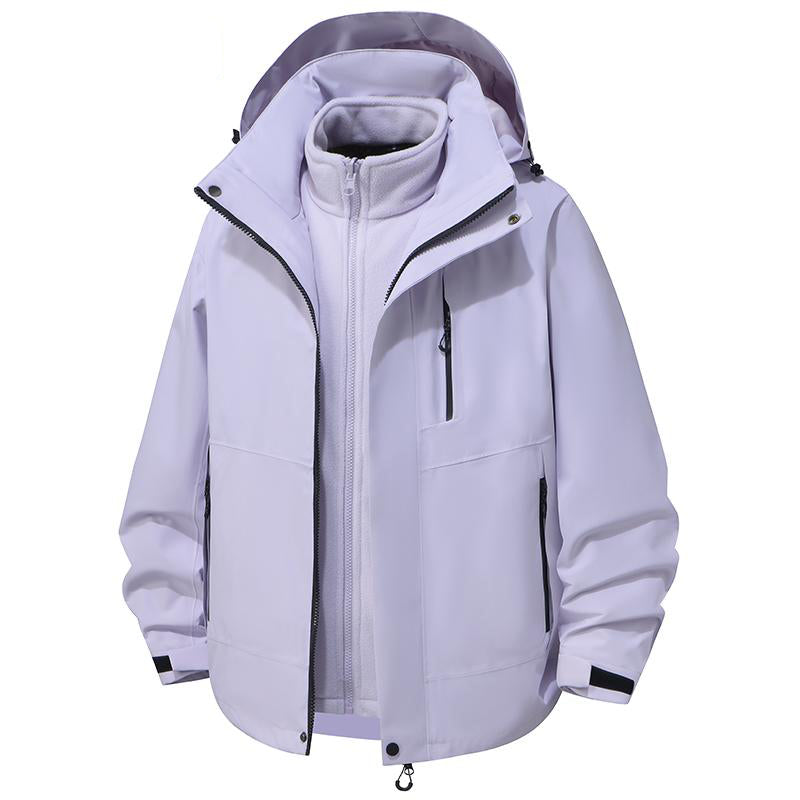 TerraShield Waterproof Windproof Outdoor Jacket – Light Purple