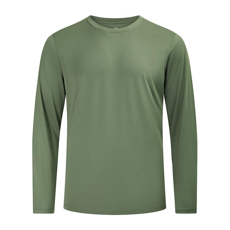 FlowEdge Quick-Dry Crew Neck Shirt – Army Green