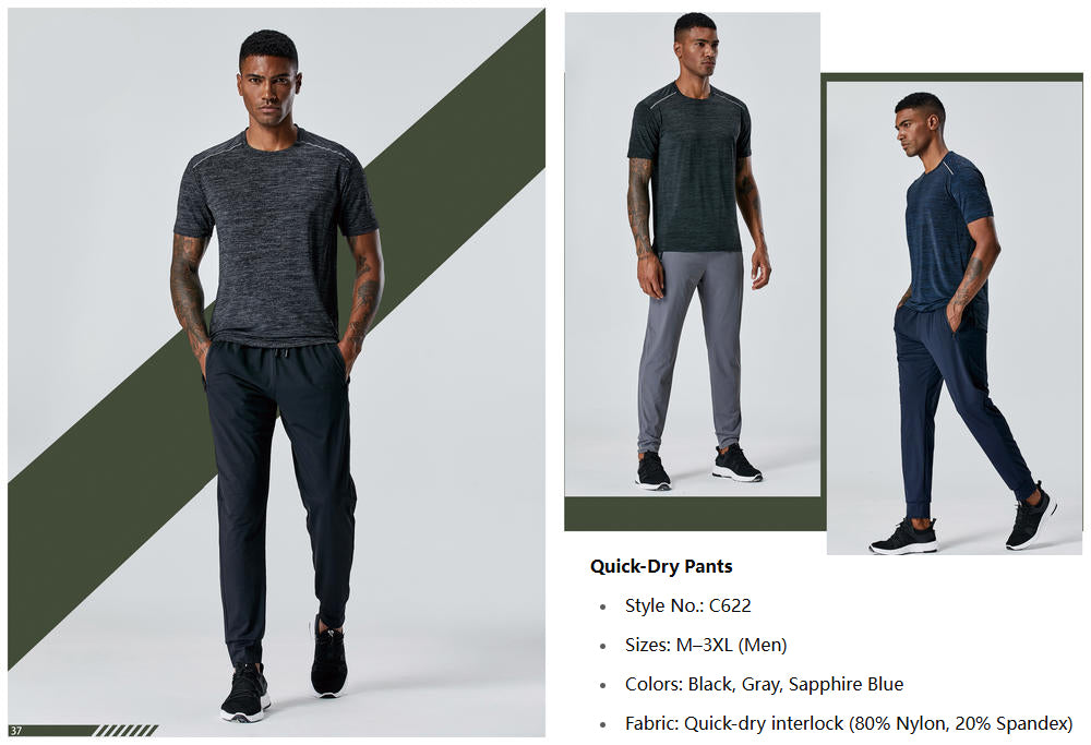 RunEase Quick-Dry Training Pant – Black