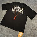 Hand-Painted Oversized Graphic T-Shirt for Streetwear