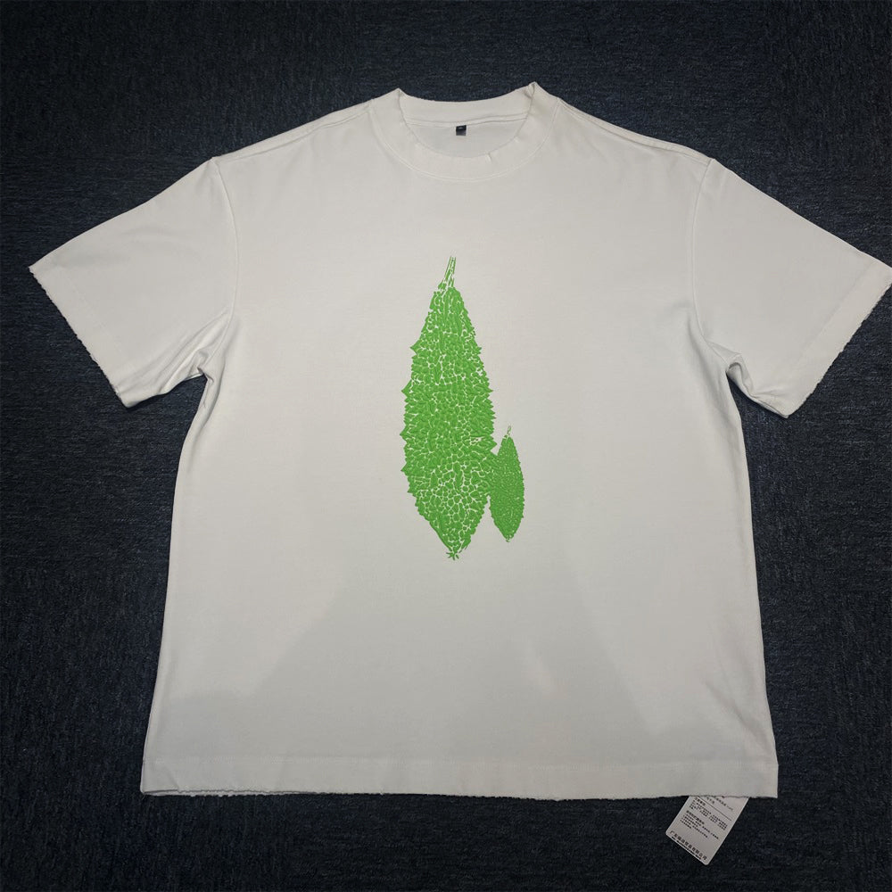 3D Foam Print Oversized Tee for Urban Wear