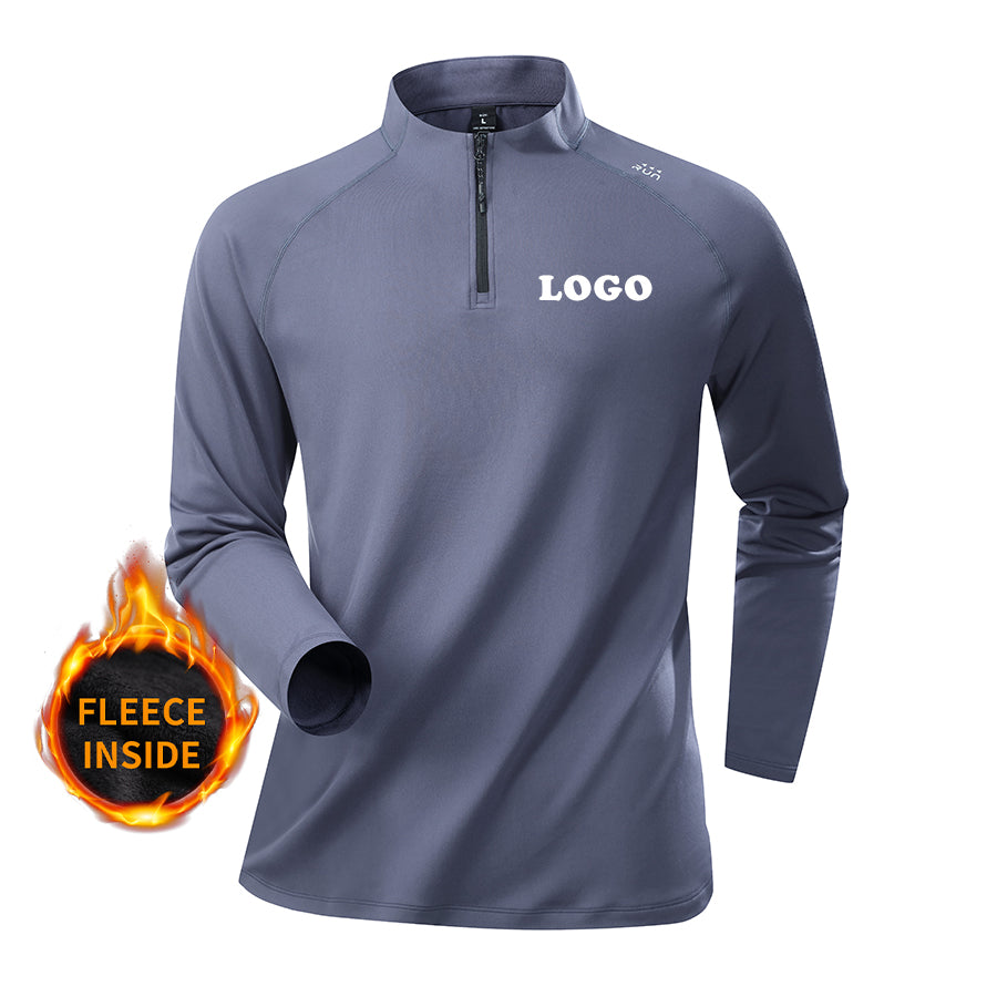 CoreEase Breathable Training Half Zip – Grayish Blue