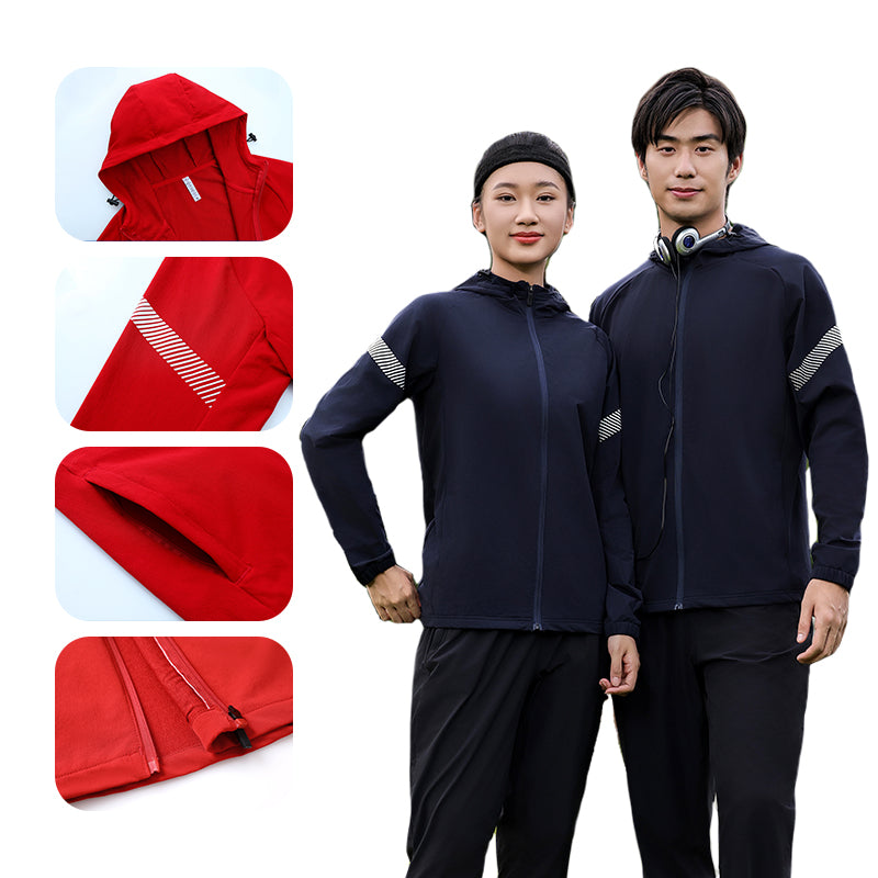 Training Suit SweatSet Reflective Running Jogger Outfit For Men
