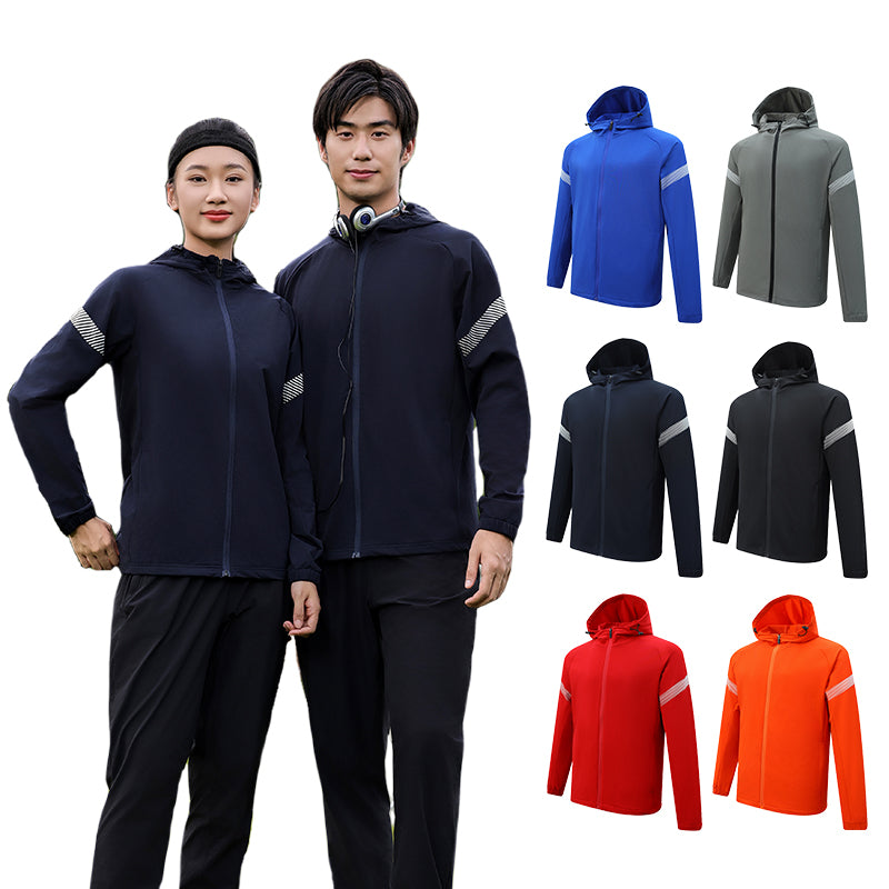 Training Suit SweatSet Reflective Running Jogger Outfit For Men
