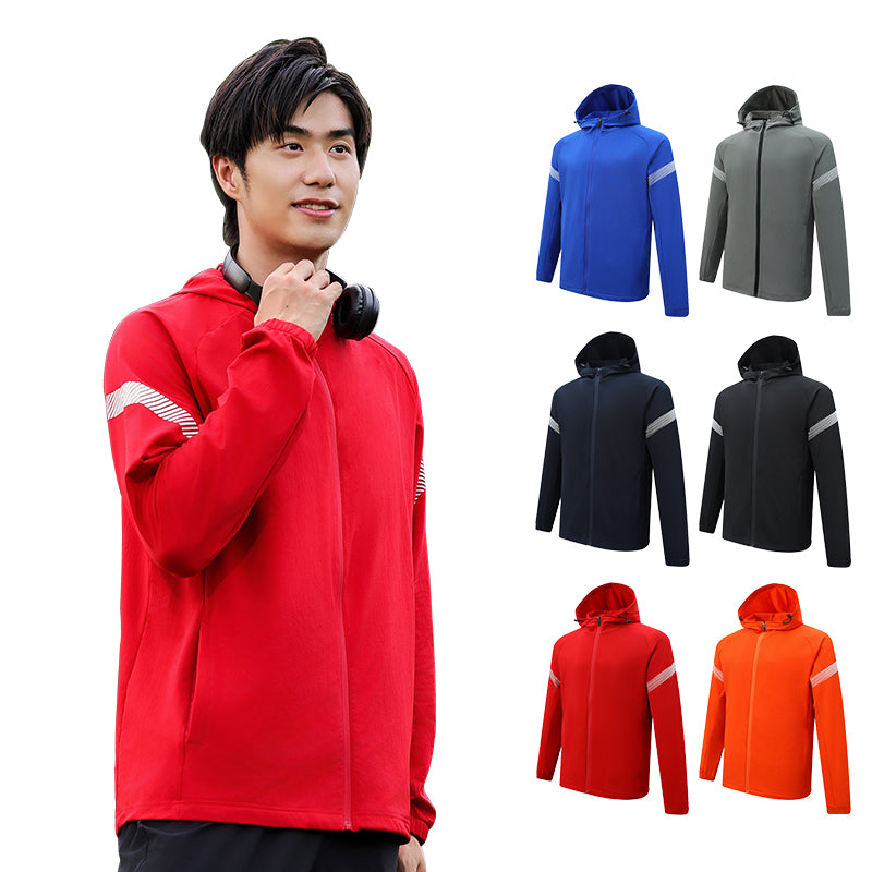 Training Suit SweatSet Reflective Running Jogger Outfit For Men