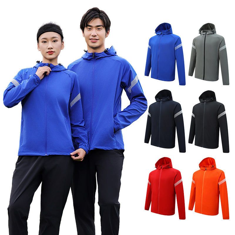 Training Suit SweatSet Reflective Running Jogger Outfit For Men