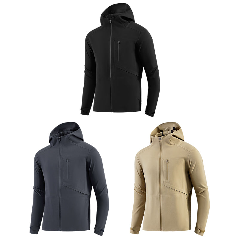 Performance Hooded Coat Run Jacket For Gym Training