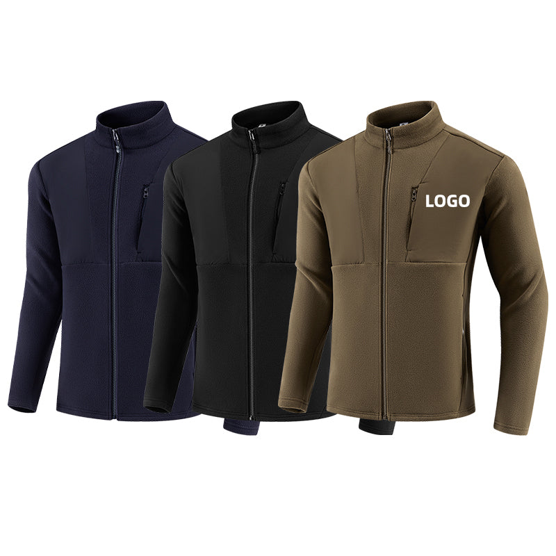 StrideLine Quick-Dry Stand-Collar Sweatshirt – Deep Blue