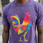 Silicone Print Graphic Tee for Urban Wear