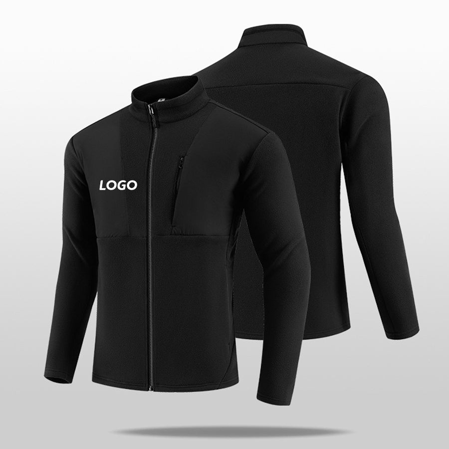 StrideLine Quick-Dry Stand-Collar Sweatshirt – Deep Blue