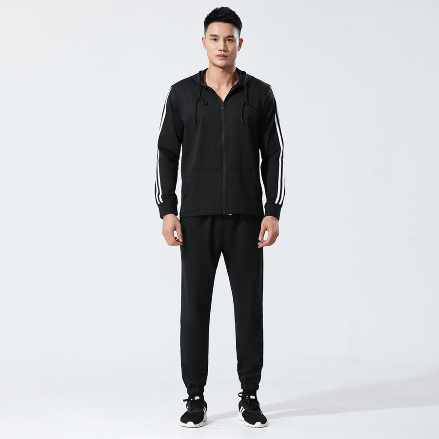 Athletic Tracksuit Set Stretch Sweatshirt Joggers Gym Fit