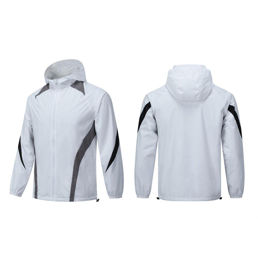 TerraGuard Windbreaker Dual Mesh Jacket – White