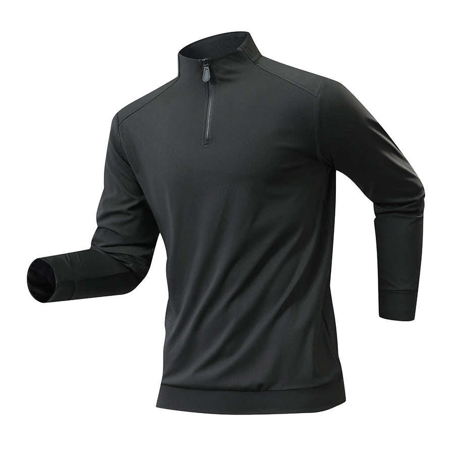 FlexWarm Comfort Fit Half-Zip Jacket – Black
