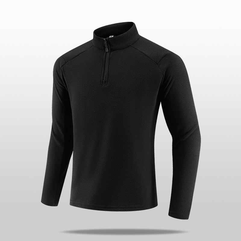 CoreShield Thermal Stand Collar Sweatshirt – Black