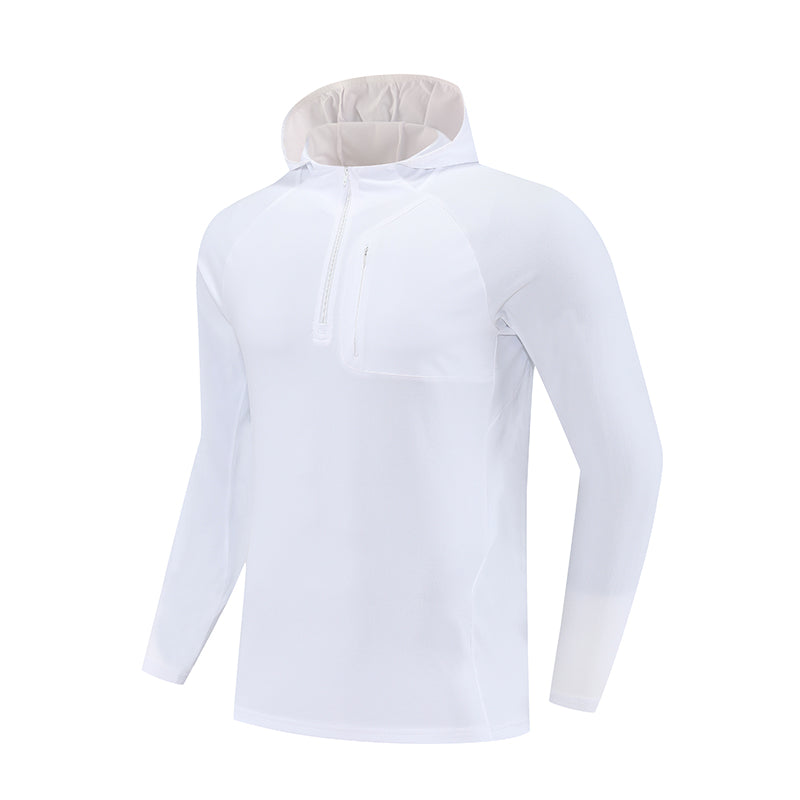 TerraMotion ActiveFit Half-Zip Shirt – Olive Green