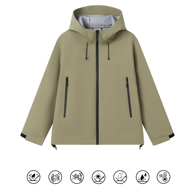 AeroGuard Waterproof Winter Jacket – Black