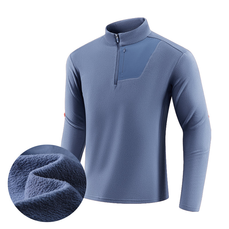 HeatWave Quick-Dry Performance Sweatshirt – Black