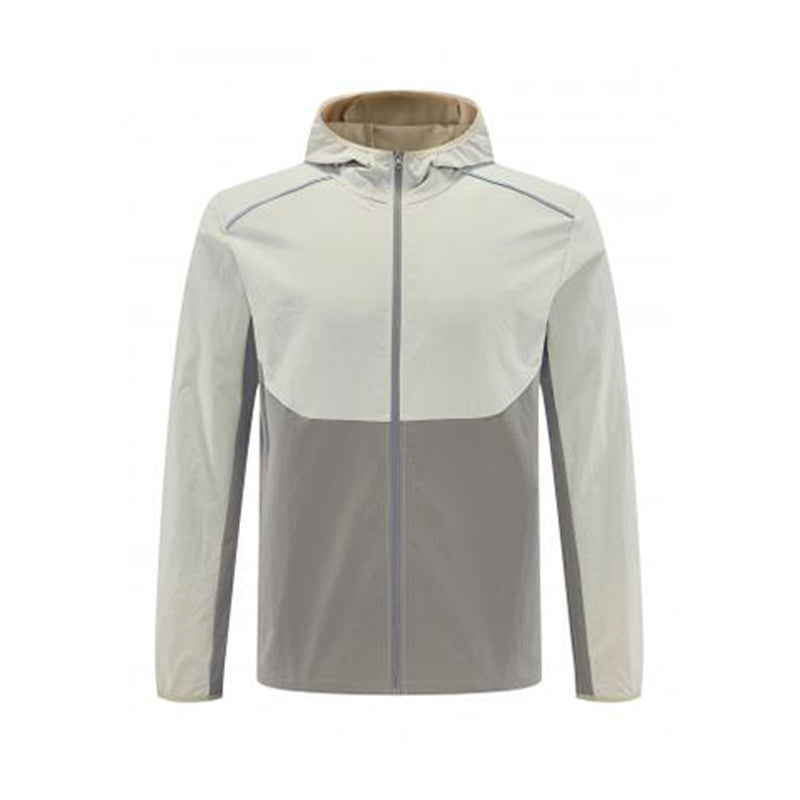 TrailShield Windproof Running Jacket – Light gray