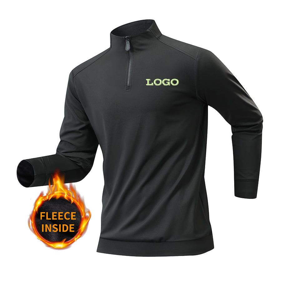 FlexWarm Comfort Fit Half-Zip Jacket – Black