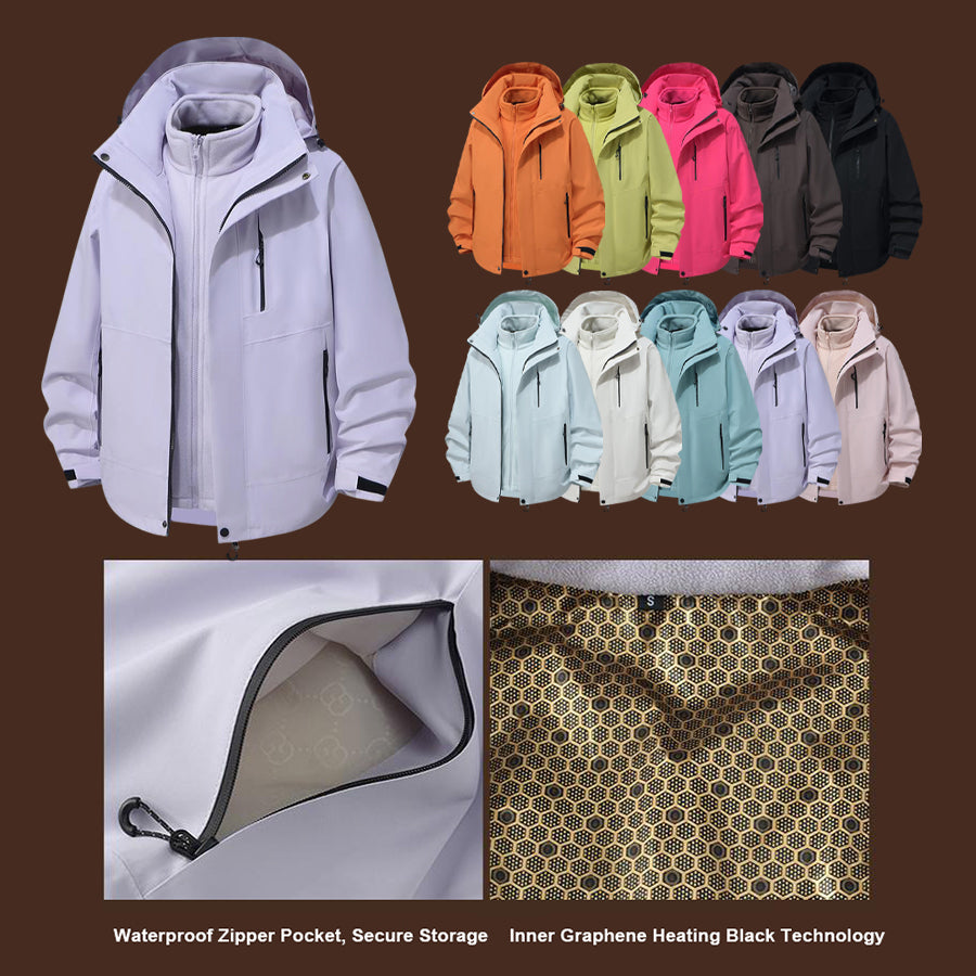 TerraShield Waterproof Windproof Outdoor Jacket – Light Purple