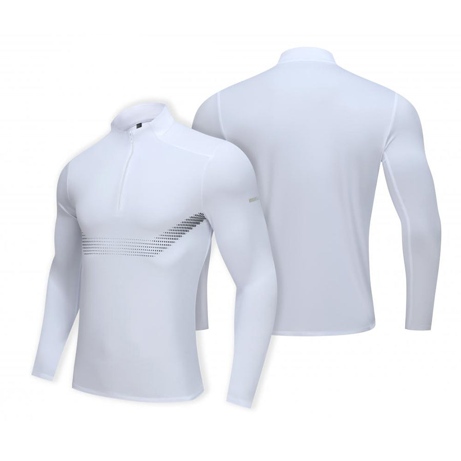 CoreAxis Athletic Stand Collar Tee – Gray