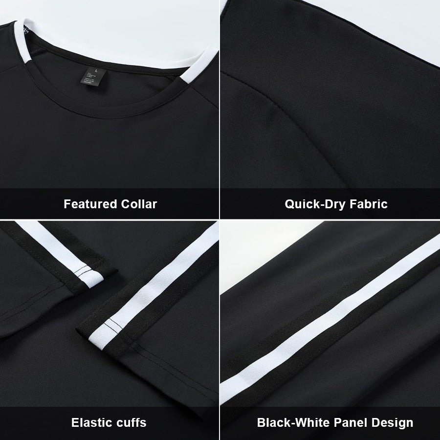 MoveLynx Comfort Stretch Athletic Long Sleeve – Black