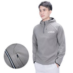 CoreRun Breathable Half-Zip Hooded Top