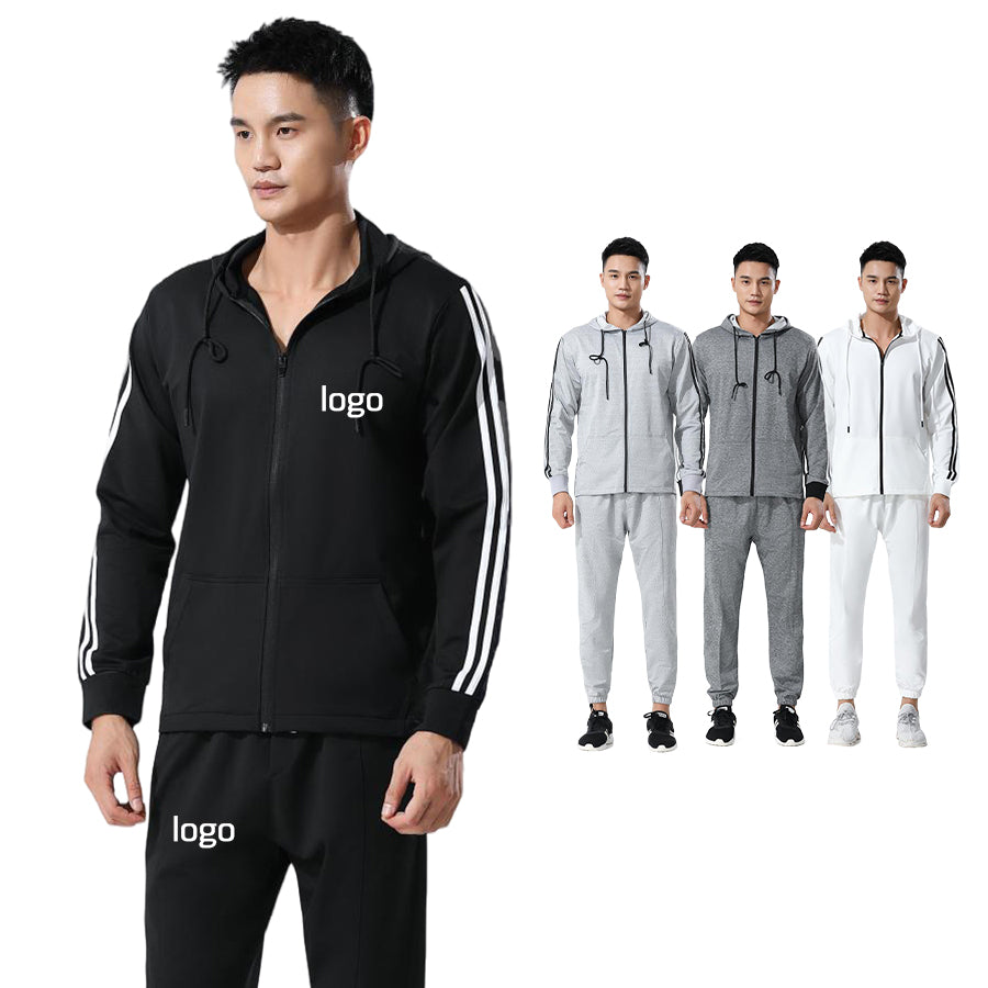 Athletic Tracksuit Set Stretch Sweatshirt Joggers Gym Fit